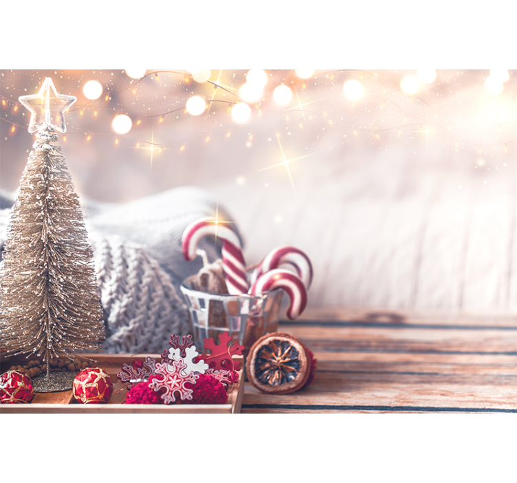 Fotomurale di Natale spirito gioioso delle feste - TenStickers