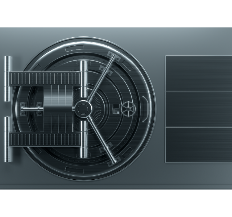 Fotomurali originali progettazione della stanza sicura - TenStickers