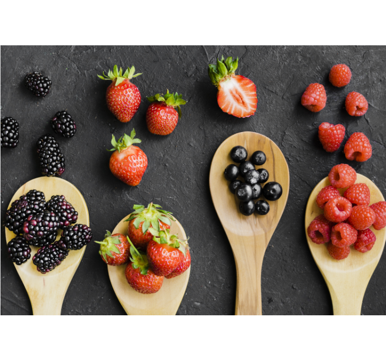 Fotomurale fiori esposizione bacche - TenStickers