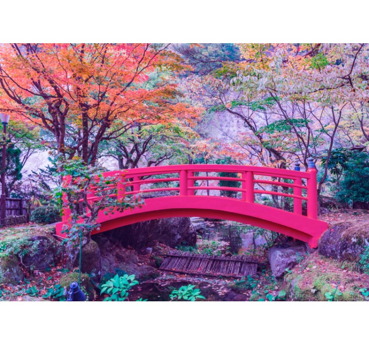 Fotomurale foresta arco di giardino tranquillo - TenStickers