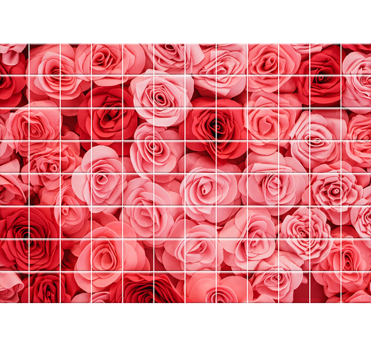 Fotomurale fiori esposizione di bouquet di rose - TenStickers