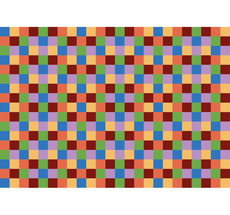 Fotomurale astratto motivo a griglia colorata - TenStickers