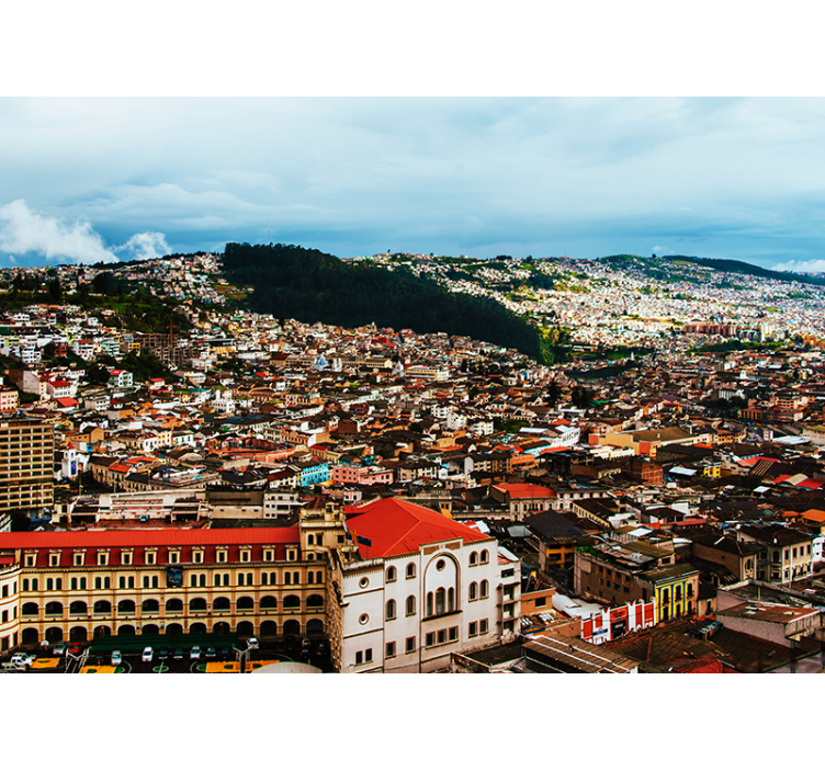 Fotomurale città vista del paesaggio urbano andino - TenStickers