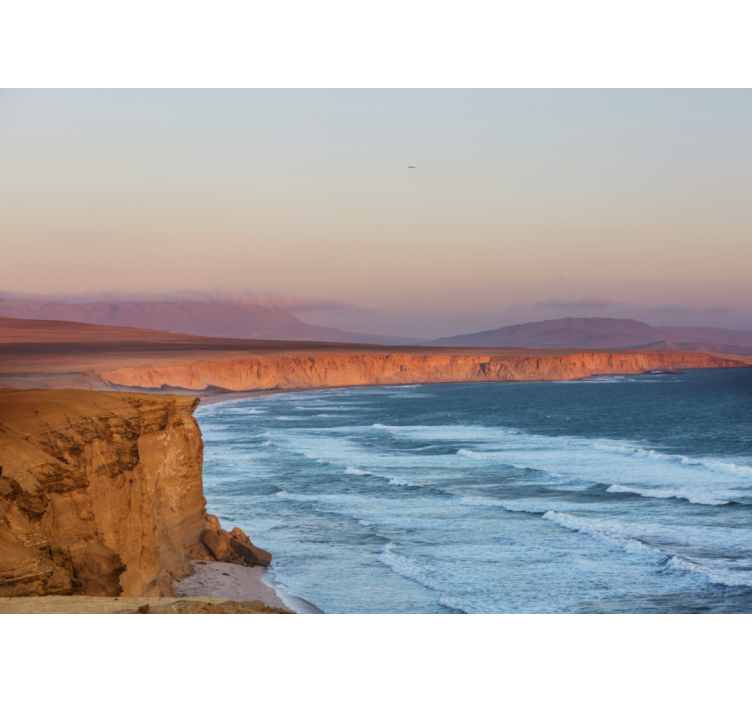 Fotomurale paesaggi scogliere e onde - TenStickers