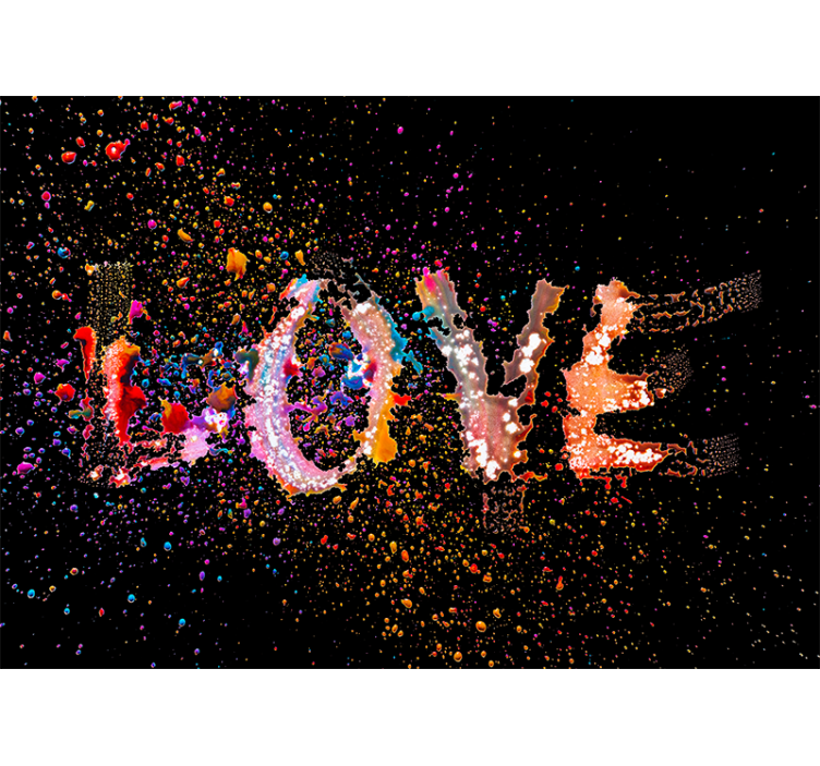 Fotomurale amore Esplosione d'amore multicolore - TenStickers