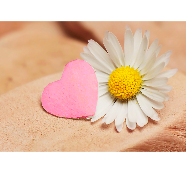 Fotomurale amore fiore di cuore in fiore - TenStickers