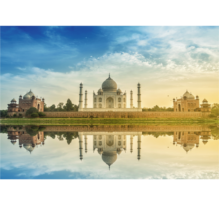 Fotomurale città riflesso del taj mahal - TenStickers