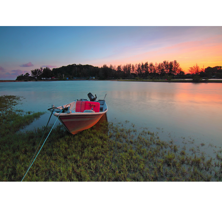 Fotomurale paesaggi sereno paesaggio acquatico - TenStickers