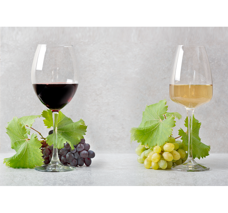 Fotomurale musicale uva e vino - TenStickers