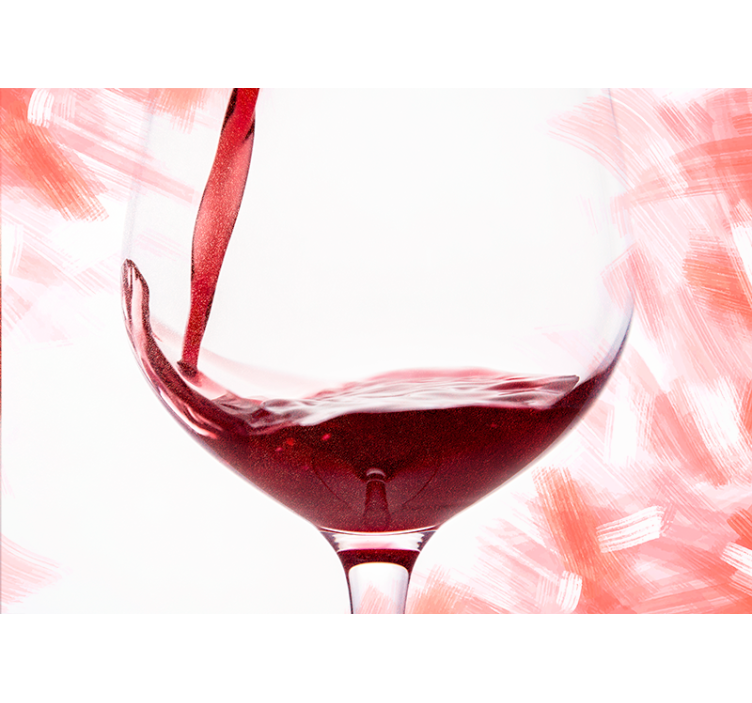 Fotomurale amore schizzi di vino - TenStickers