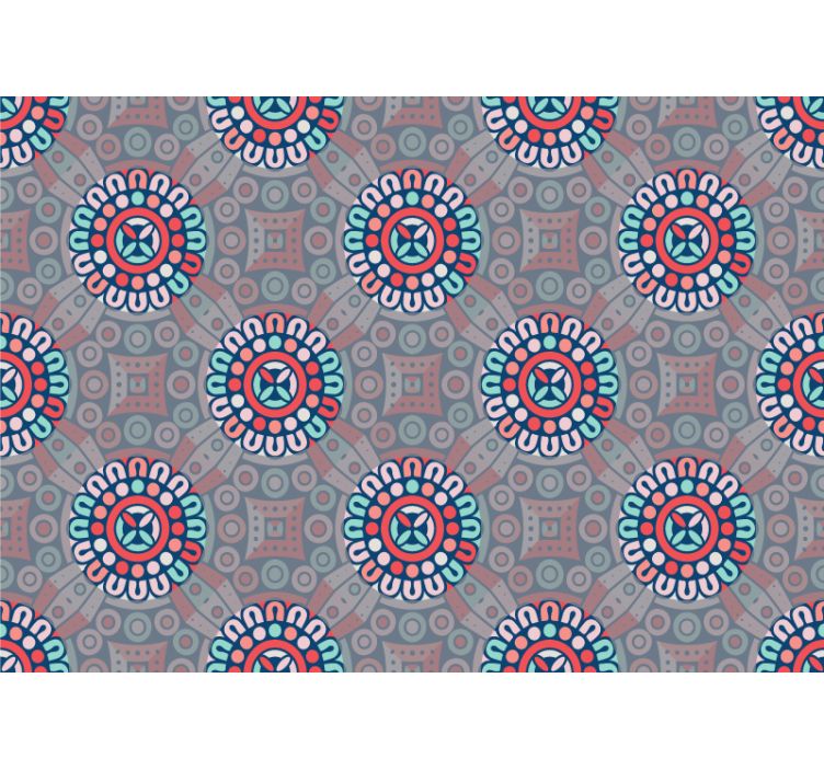 Fotomurali textures motivi floreali geometrici - TenStickers