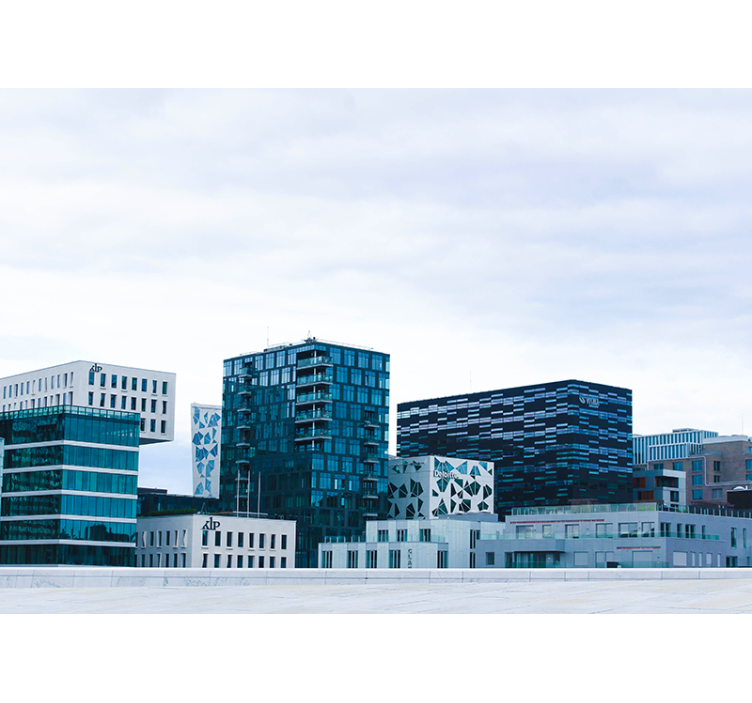 Fotomurale città skyline urbano moderno - TenStickers