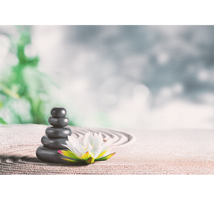 Fotomurale Zen accatastamento di pietre serene - TenStickers