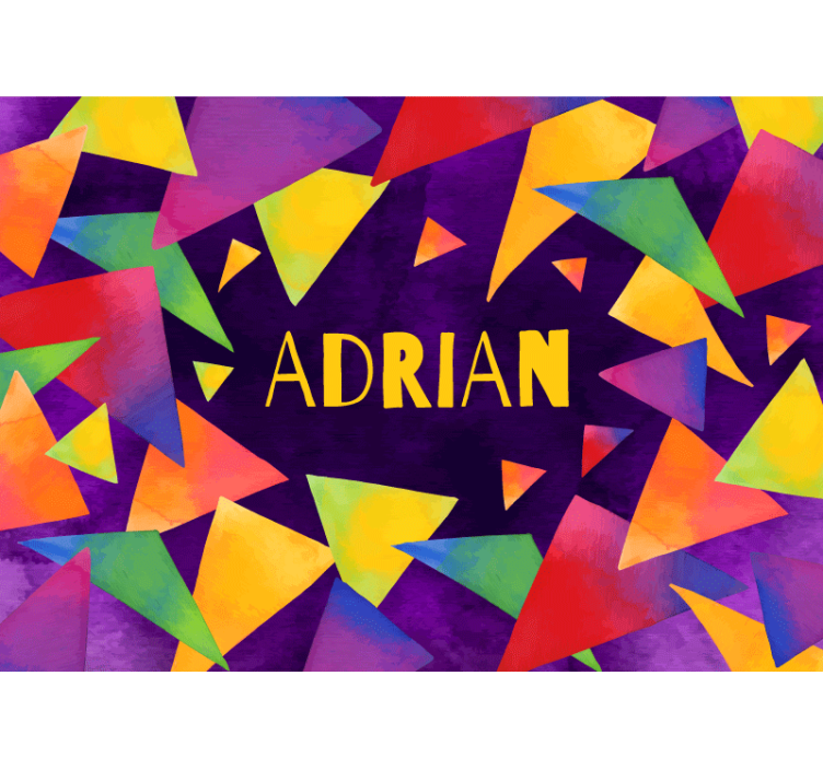 Fotomurale cameretta forme geometriche personalizzate - TenStickers