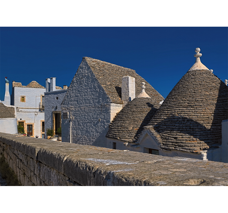 Fotomurale città tetti dei trulli - TenStickers