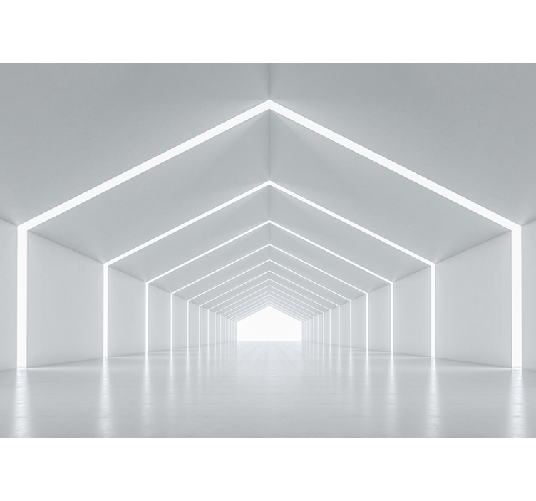 Fotomurale moderno struttura geometrica della luce - TenStickers