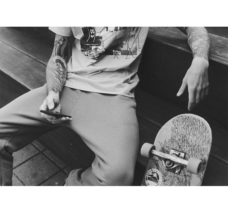 Fotomurali città e paesi stile urbano skater - TenStickers