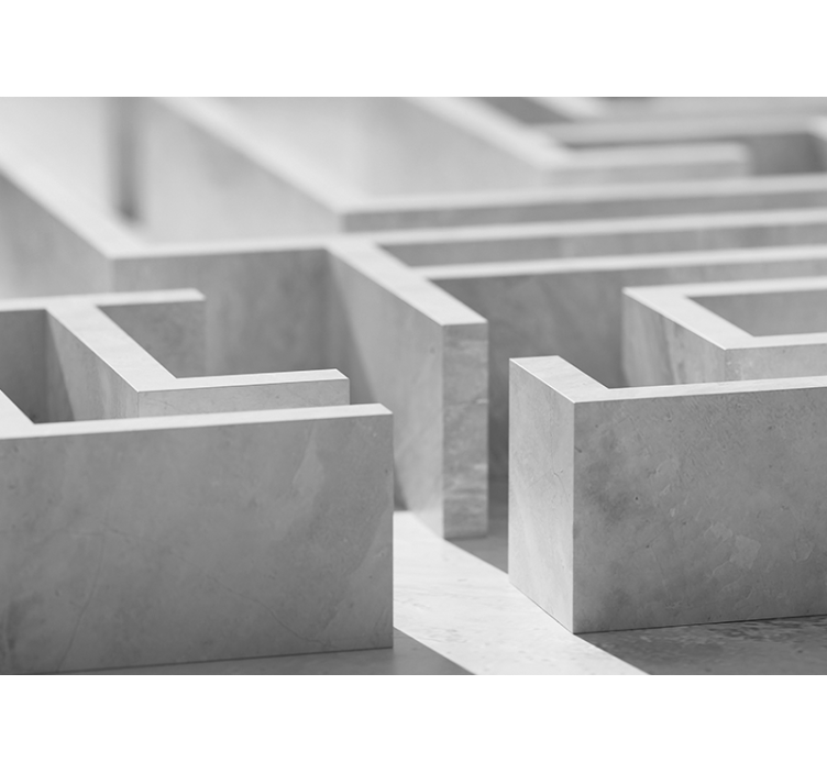 Fotomurale astratto dettagli della struttura labirinto - TenStickers