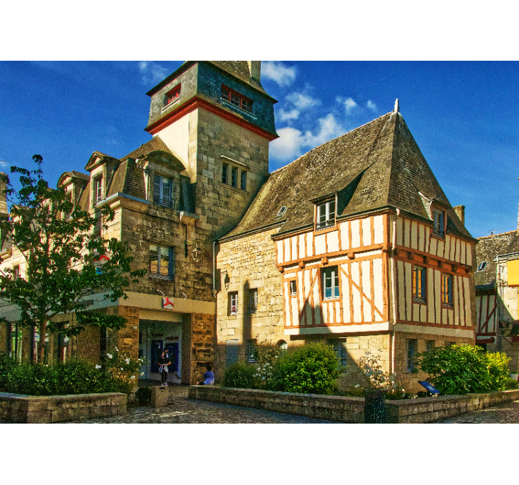 Fotomurale città architettura francese storica - TenStickers