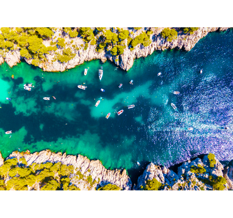 Fotomurale paesaggi vista aerea della costa - TenStickers