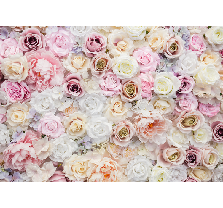 Fotomurale fiori composizione di rose delicate - TenStickers