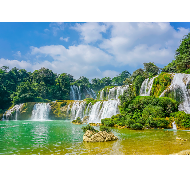 Fotomurali cascate vista di cascate tranquille - TenStickers