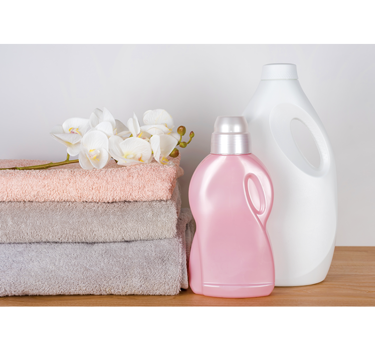 Fotomurale per bagno disposizione di asciugamani morbidi - TenStickers