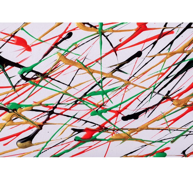 Fotomurale astratto pennellate energiche - TenStickers