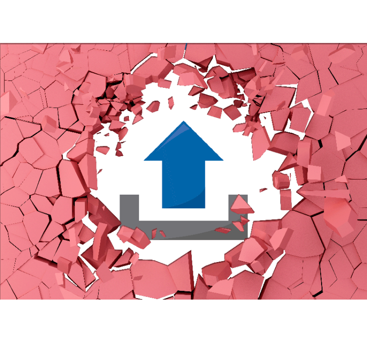 Carta da parati 3d rompere le mura - TenStickers