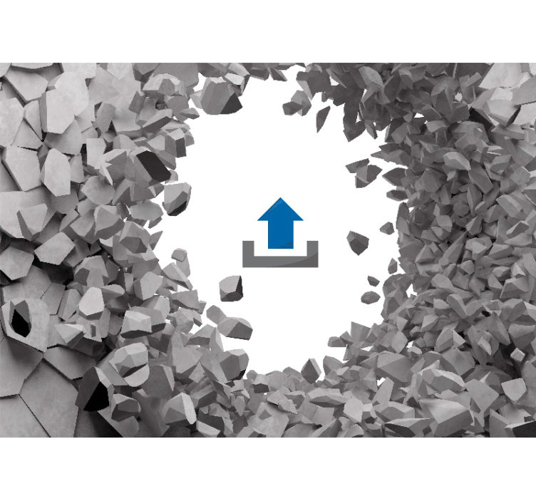 Fotomurale animali zebra che emerge dalle rocce - TenStickers