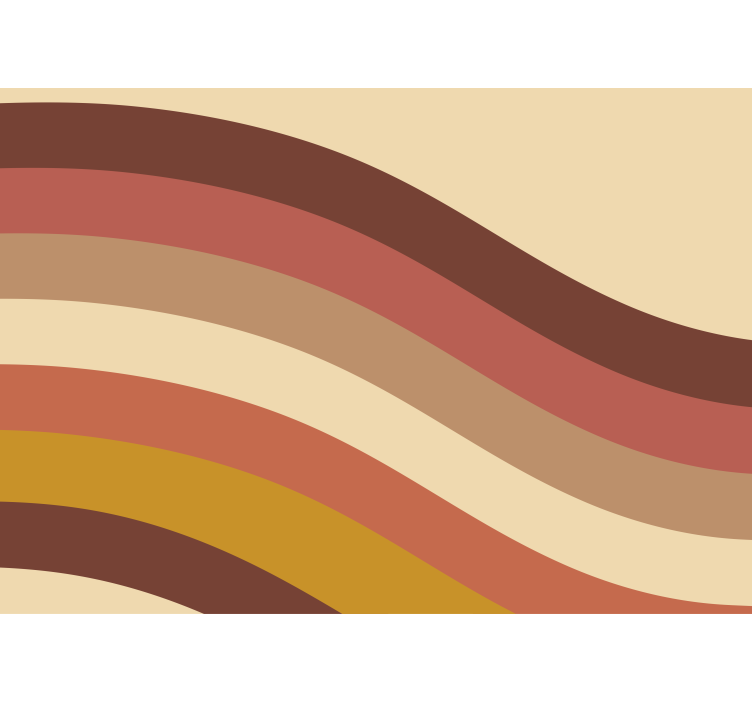 Fotomurale astratto toni della terra ondulati - TenStickers