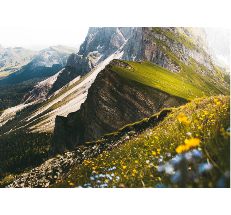 Fotomurale paesaggi terreni montuosi - TenStickers