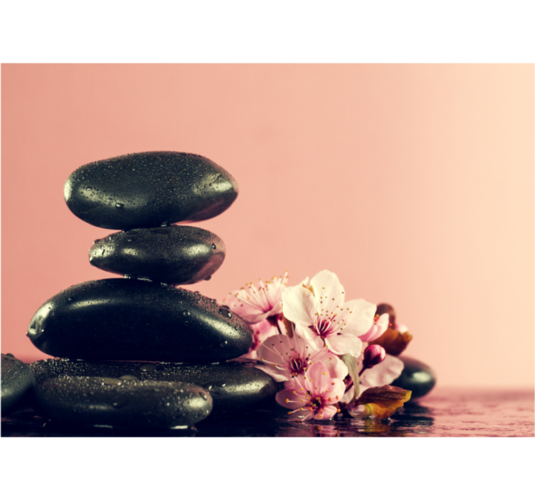 Fotomurale zen serenità dei ciottoli - TenStickers