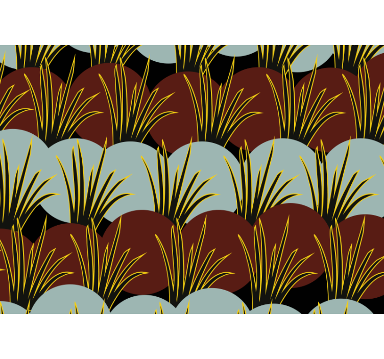 Fotomurali natura motivi di erba stilizzati - TenStickers