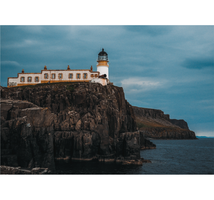 Fotomurale paesaggi faro sui cliffs - TenStickers