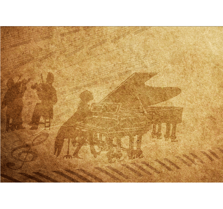 Fotomurale musicale scena di esibizione pianistica - TenStickers