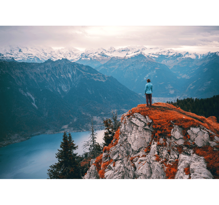 Fotomurale paesaggi serenità di montagna - TenStickers