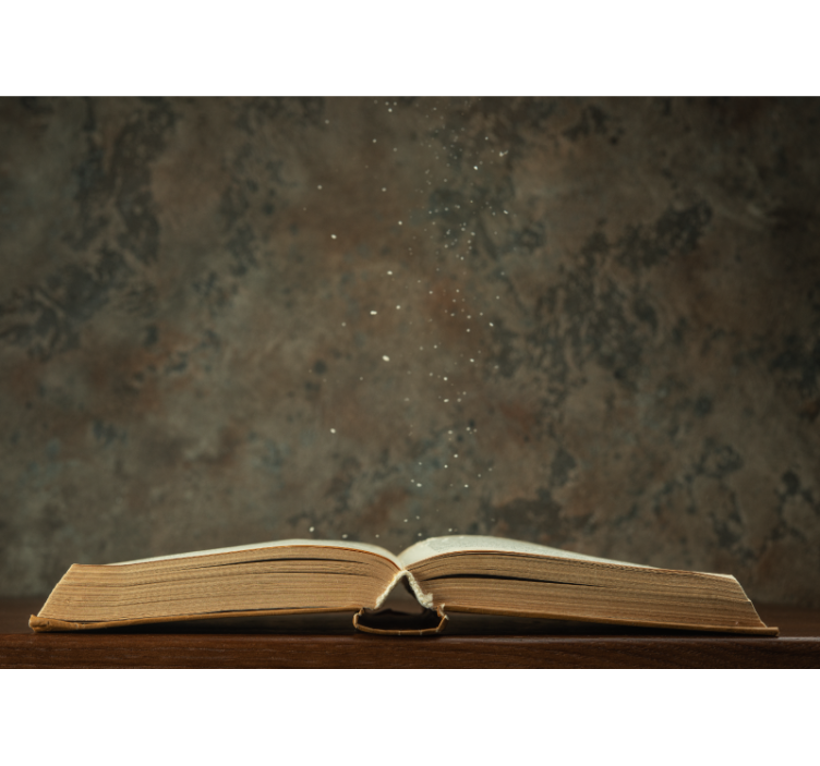 Fotomurale artistico magia del libro aperto - TenStickers