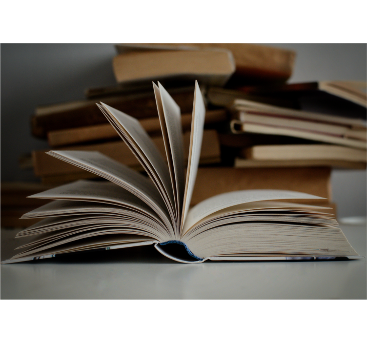 Fotomurali frasi scena di libro aperto - TenStickers