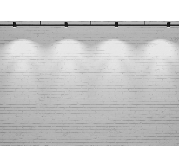 Fotomurale textures texture mattone bianco - TenStickers