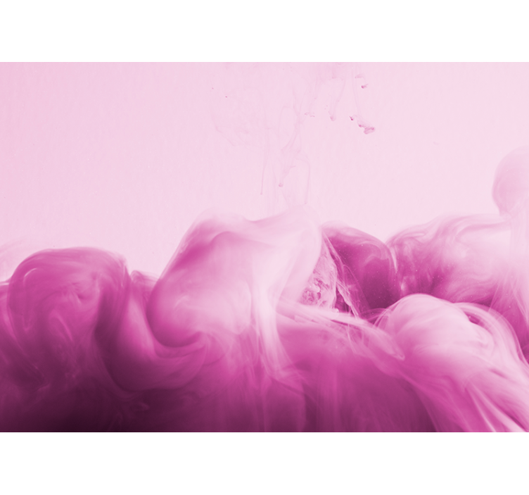 Fotomurale astratto flusso di fumo rosa - TenStickers