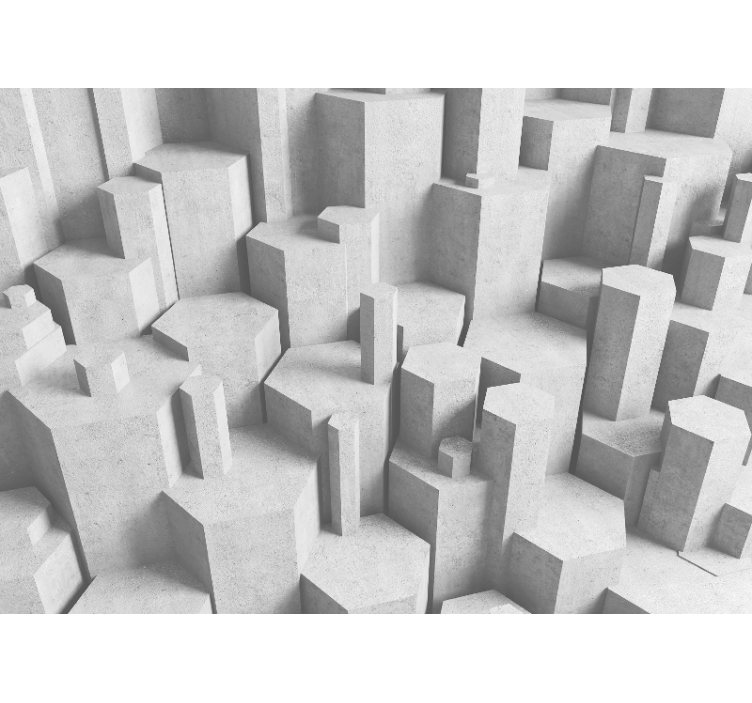 Fotomurale textures forme geometriche in cemento - TenStickers