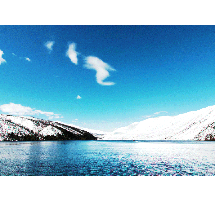 Fotomurale paesaggi montagne innevate - TenStickers