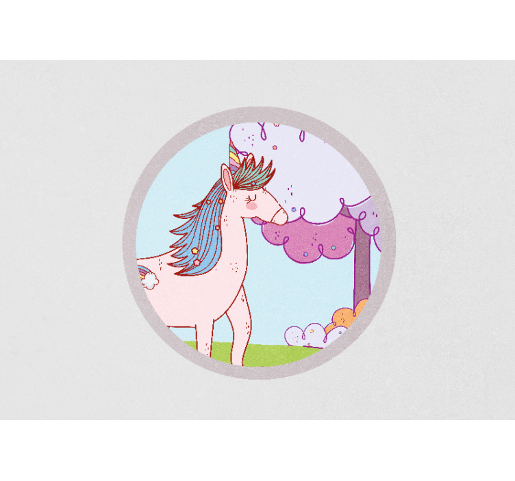 Fotomurale amore fantasia di unicorno giocoso - TenStickers