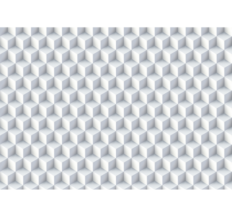 Fotomurale 3d Più cubi bianchi - TenStickers