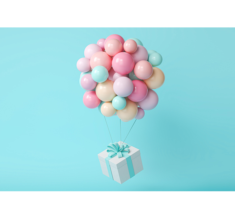 Fotomurale per neonato mazzo di palloncini - TenStickers