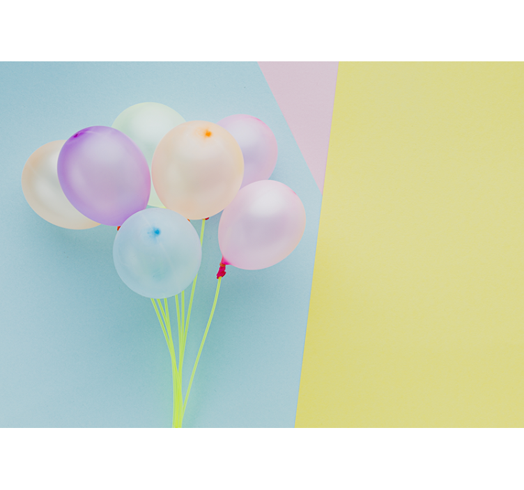 Fotomurale cameretta composizione di palloncini colorati - TenStickers