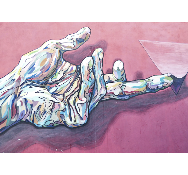 Fotomurale artistico gesto astratto della mano - TenStickers