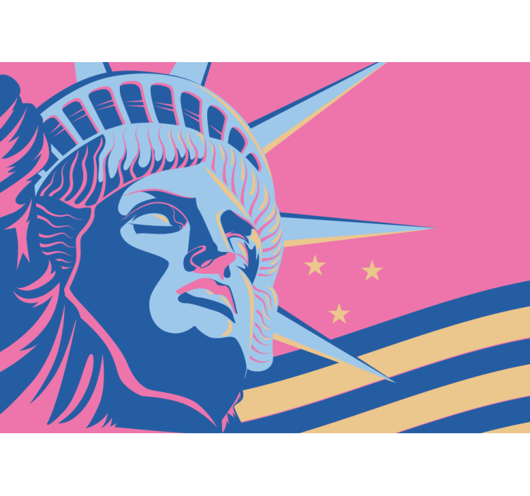 Fotomurale città monumento liberty - TenStickers