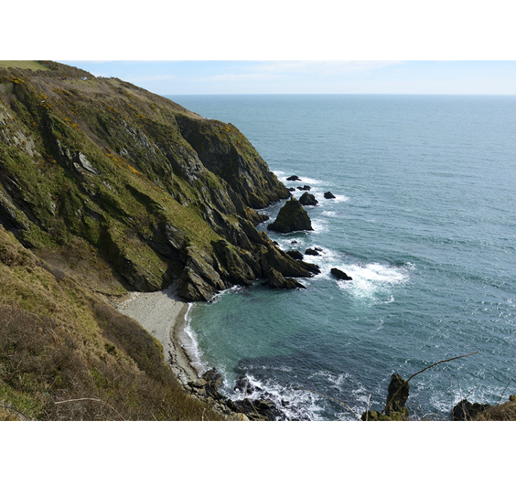 Fotomurale paesaggi struttura di pietra marittima - TenStickers